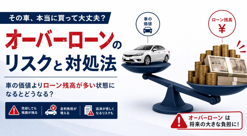 車のオーバーローンとは？残債が査定額を上回る場合の解決策